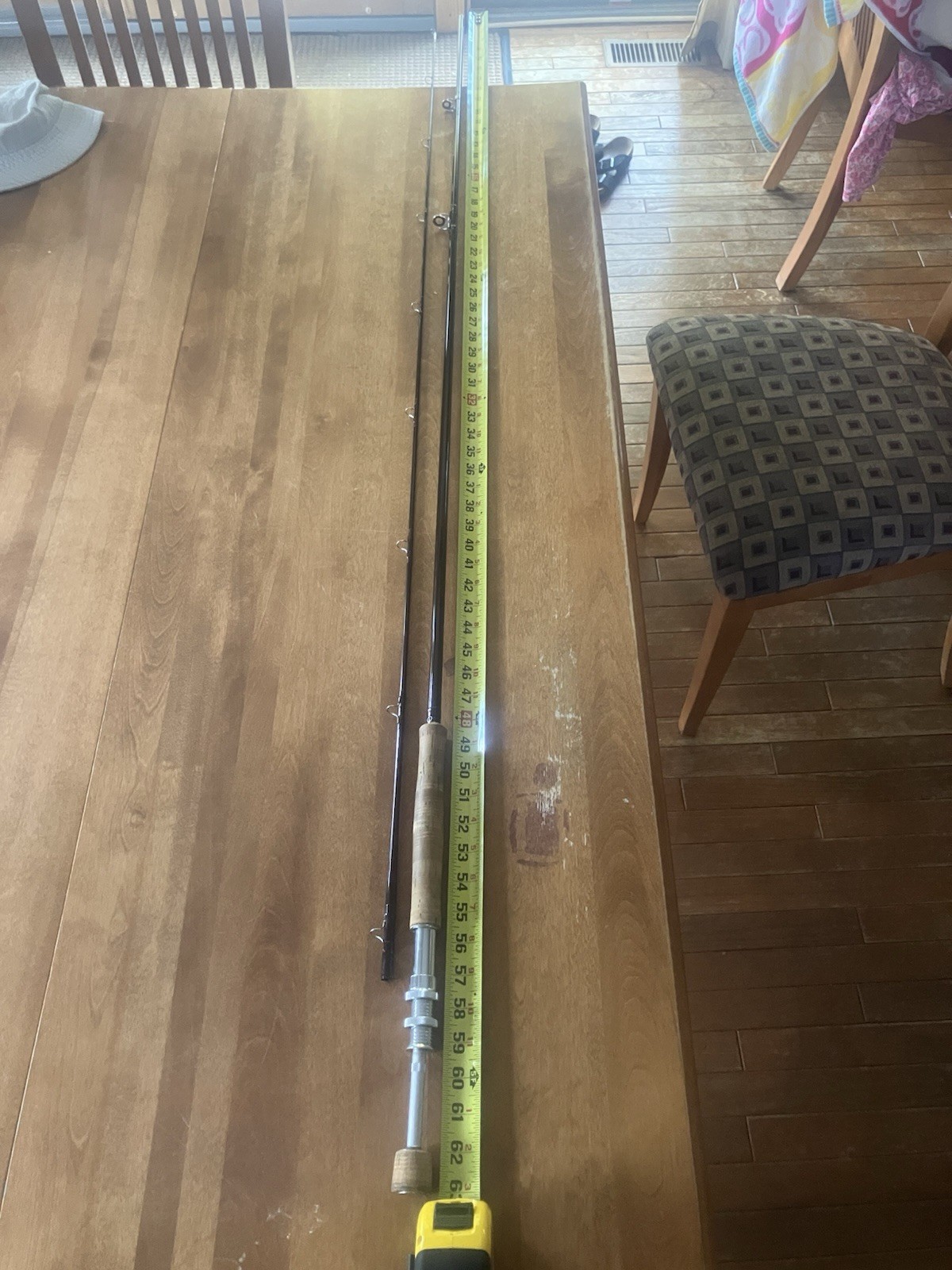 9ft 8wt Carbon Fiber Fly Fishing Pole with Cork Grip & Aluminum Lightweight Rod