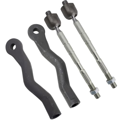 Front Inner and Outer Tie Rod Set 4 Piece Compatible with 2014-2015 PSA78618