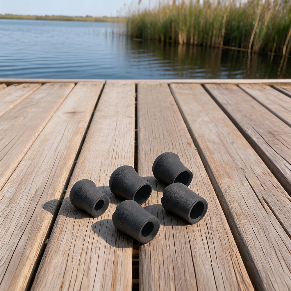 Black Rubber Butt End Cap for Fishing Rod Construction 12mm 15mm 19mm 20mm