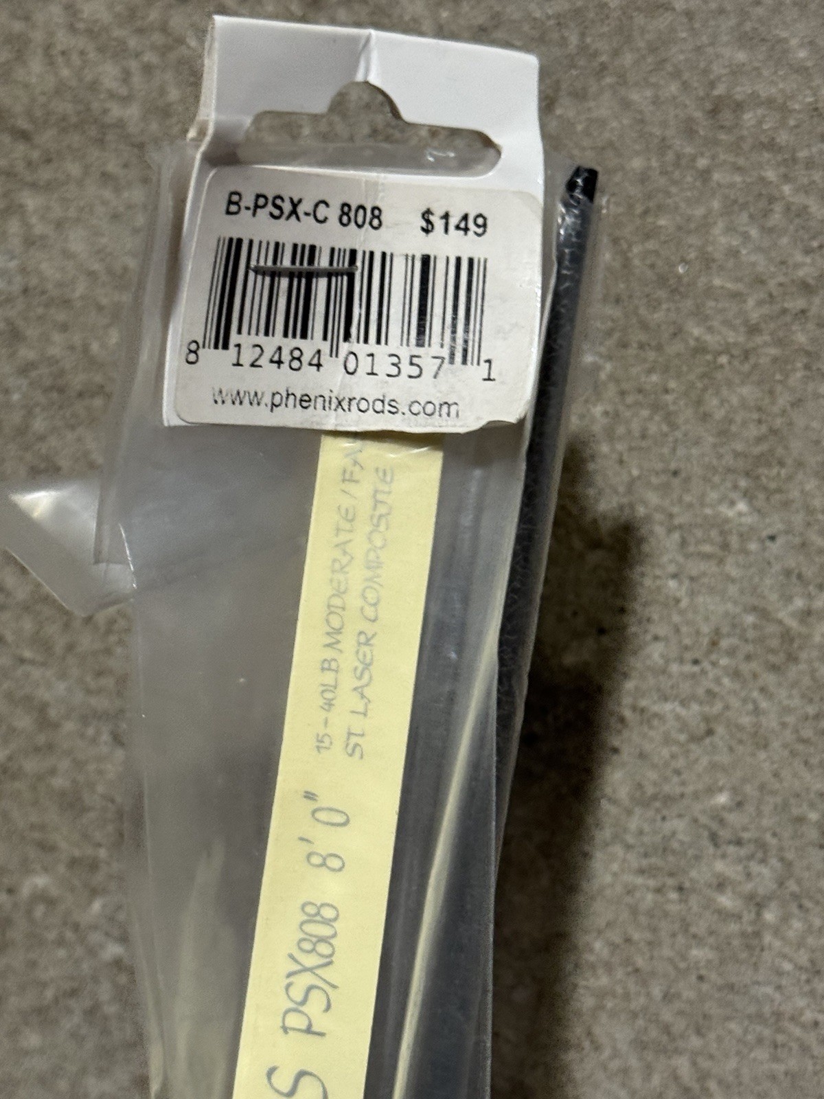 Phenix Abyss PSX808 Saltwater Rod Blank 8’0″ 15-40lb Mod-Fast B-PSX-C 808 NEW⁠