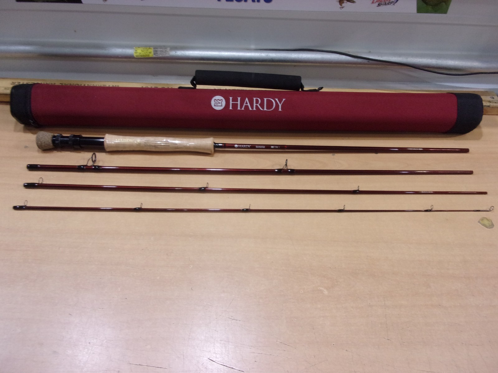 HARDY SHADOW FLY ROD and case 9 foot 9 weight
