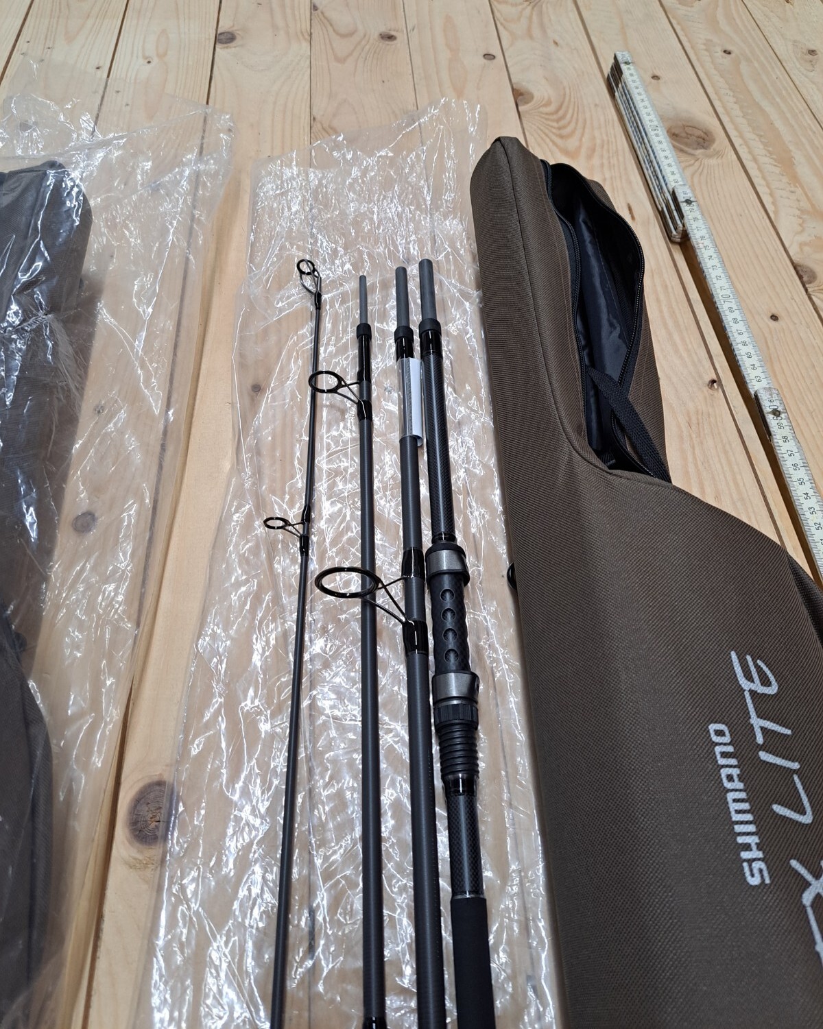 3× Shimano TX Lite A Carp 9ft 3lbs Carp Rods 4pc NEW! + Pipe Carp Fishing