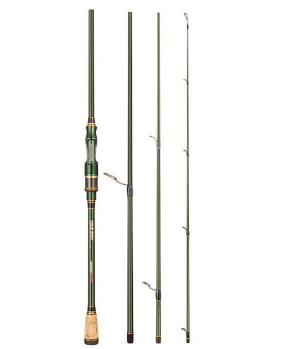 4 Sections Lure Fishing Rod 1.83M 2.1M Portable M Power Carbon Fiber Ultralight