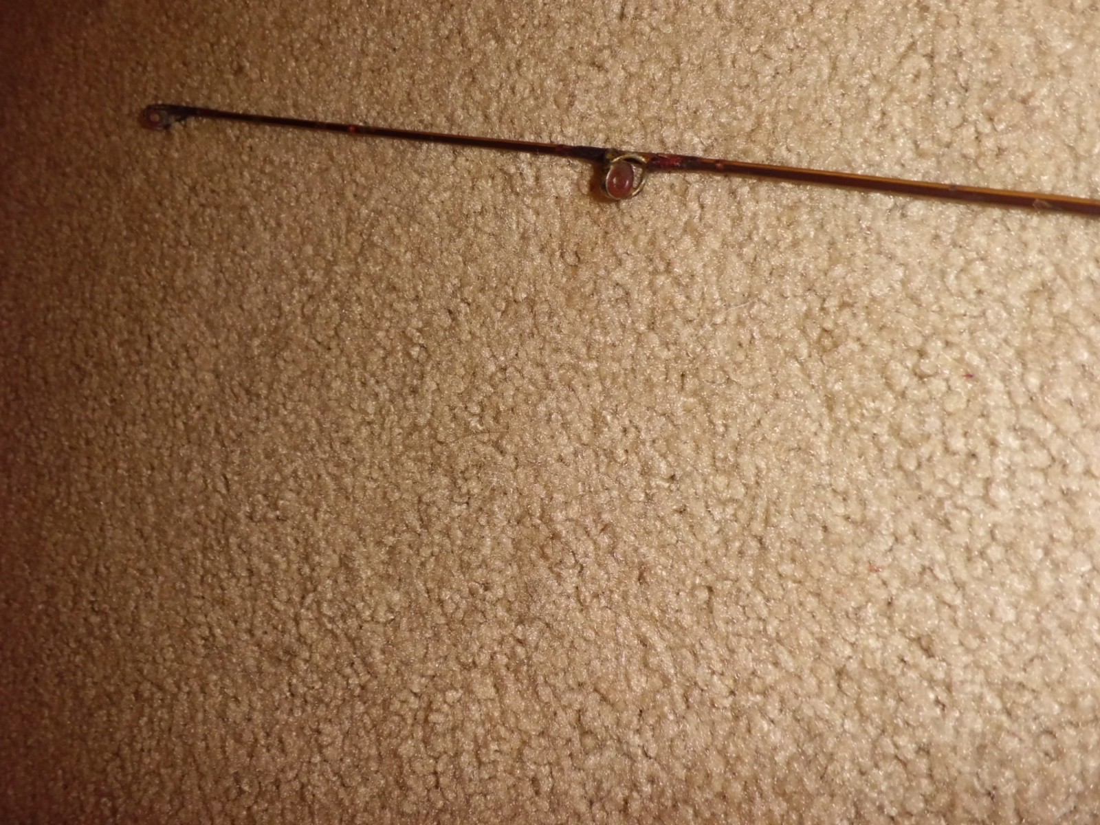 Vintage HEDDON PAL METAL BAMBOO LIKE FINISH BAITCASTING 5’6″ ROD w/ AGATE GUIDES