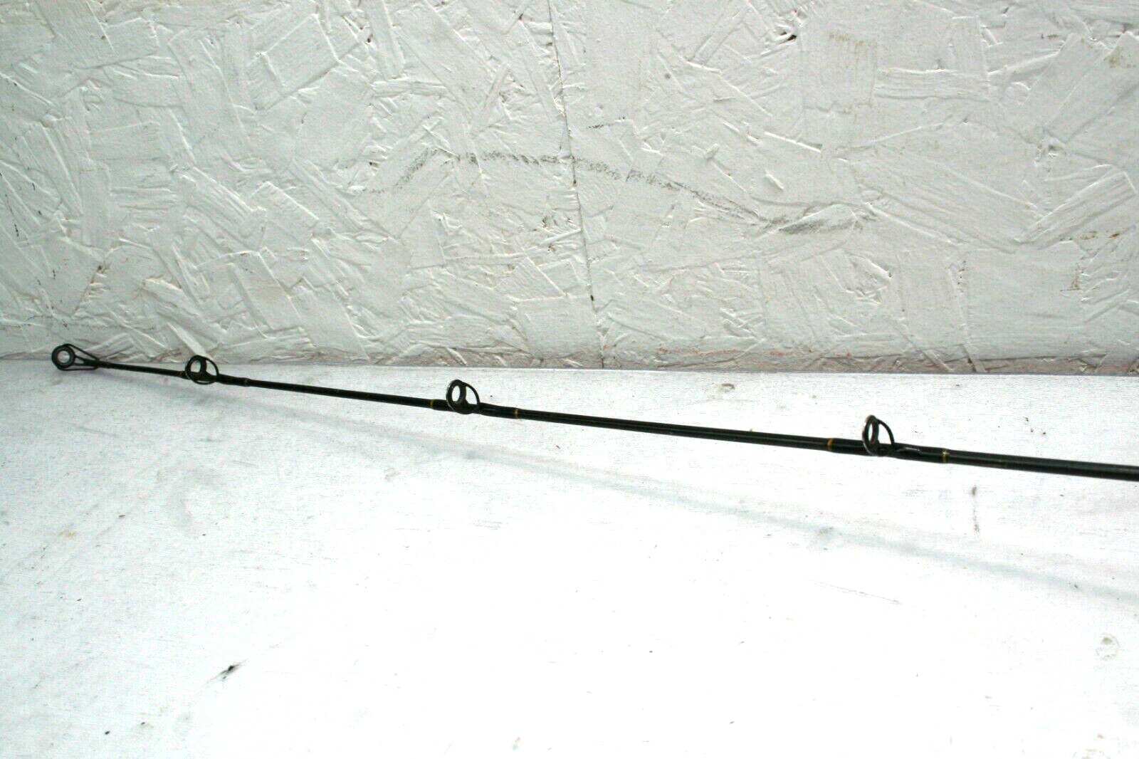 USED VINTAGE UKNOWN BRAND 6′, M,HVY CORK HANDLE GRAPHITE 1 PC FISHING ROD