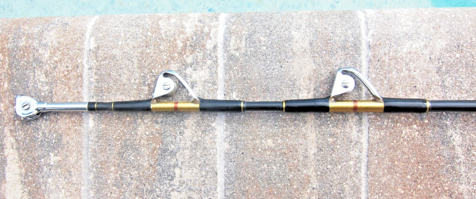 Custom Big-Game Stand-Up Rod with AFTCO Rolle Guides: 5’8″; 40-100lb- GOOD CD! a