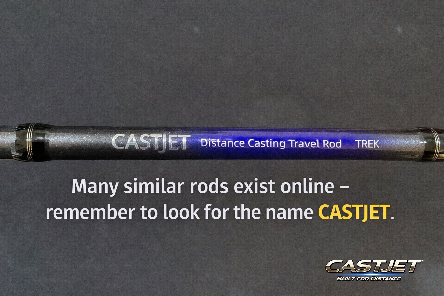 CASTJET 4-Piece Travel Surf Fishing Rod 7ft/8ft Heavy Spinning, Long Casting