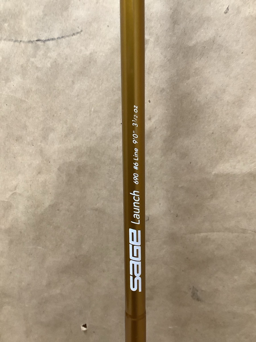 SAGE LAUNCH 690-4 2PC 9′ #6 LINE 3 1/2 OZ FLY FISHING ROD (G29016783)