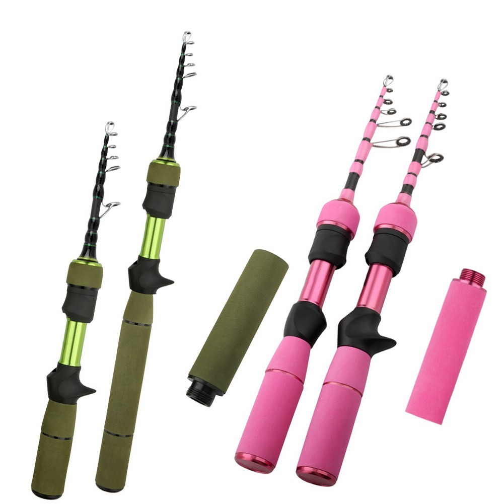 Carbon Fishing Rod 2-Piece for Freshwater For Trout Bass Stream Use 180cm