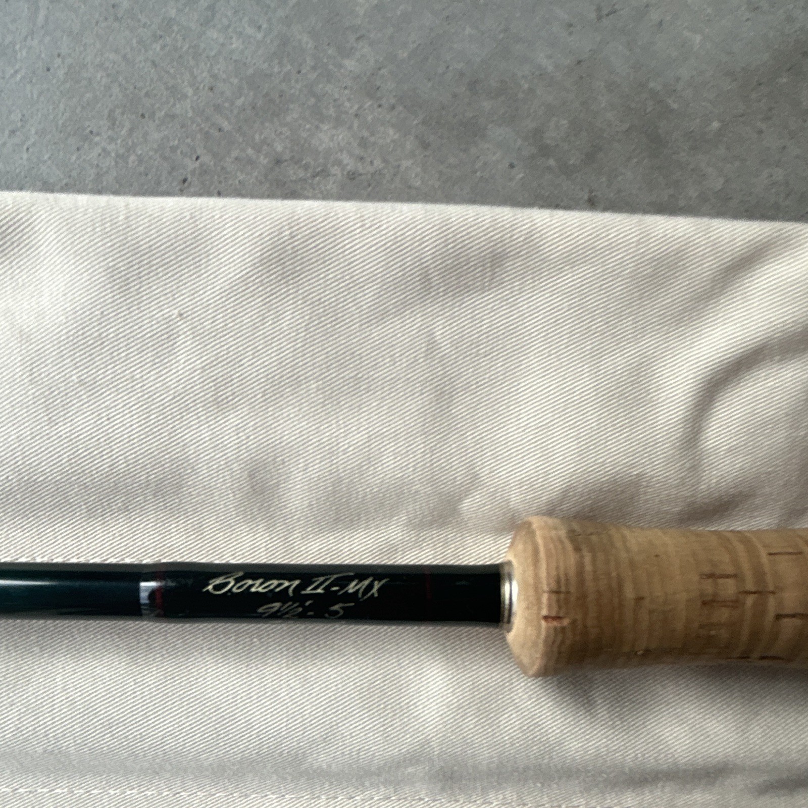 R.L. Winston Boron II-MX Fly Rod 9’5″ 6wt 4pc Fast Action Green Tube Sock