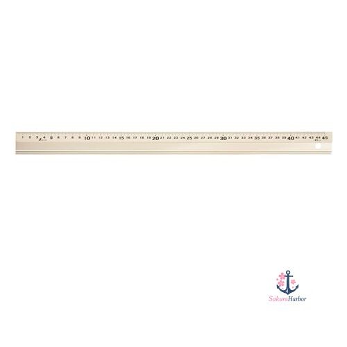 NEW Shinwa Sokutei Aluminum Straight Ruler Alsuke Champagne Gold 45cm 65425