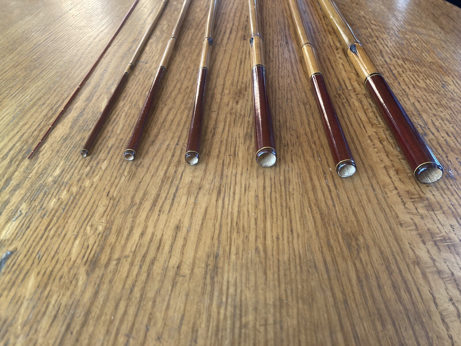 RARE ANTIQUE TENKARA JAPANESE FISHING BAMBOO ROD WITH MAKERS MARK