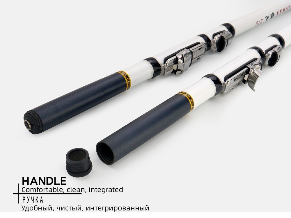 Spinning Rod Rock Fishing Carbon Fiber Mini Telescopic 1.5/1.8/2.1/2.4/2.7/3.0M