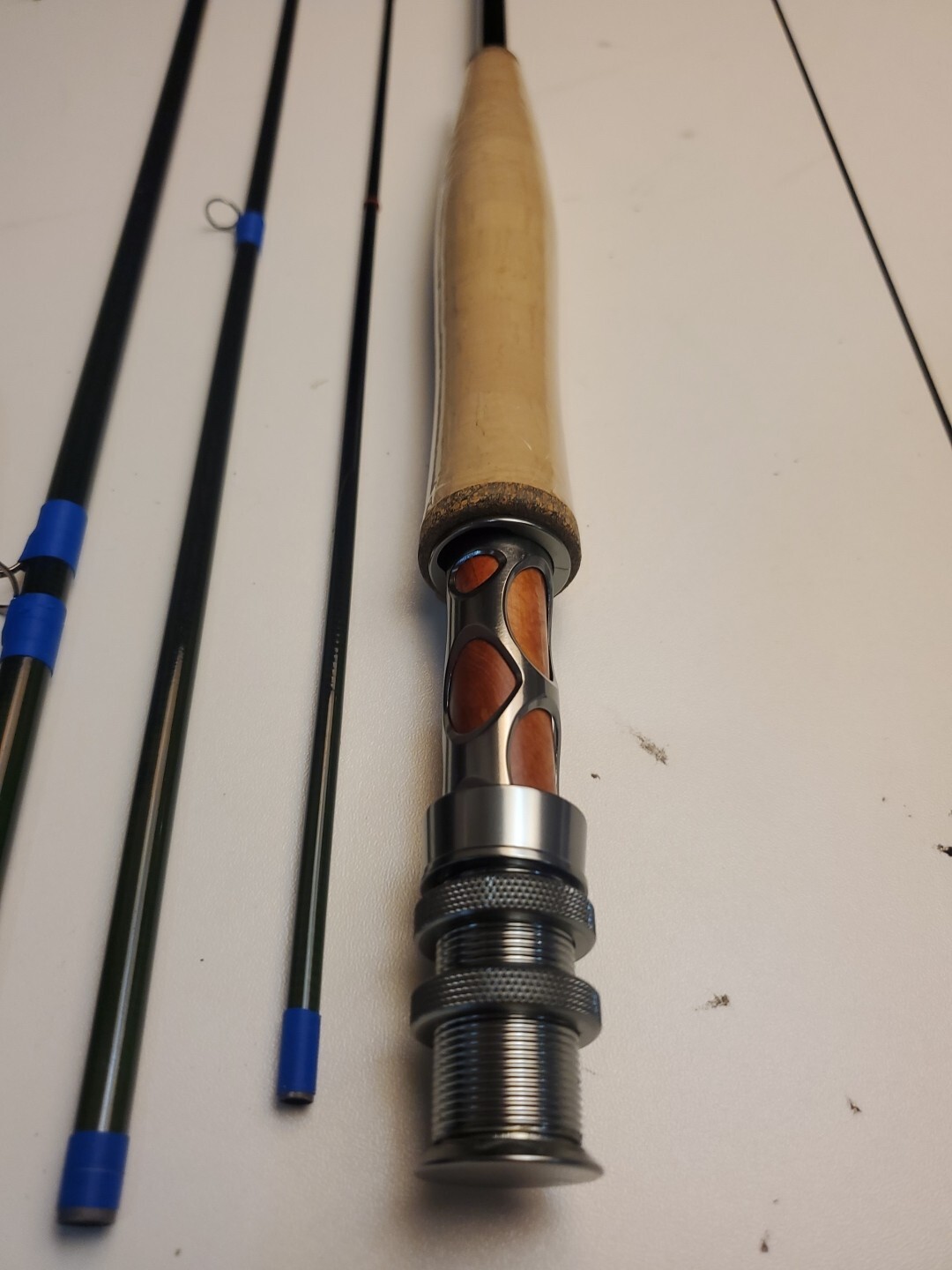 Custom-Built “Faulkner” Green 9′ Fly Fishing Rod With Case