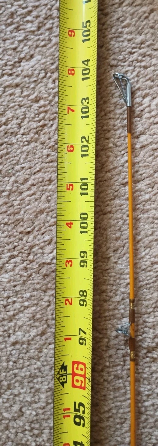 Vtg Rare REEDER Earl MFG Co 2pc Spinning Boat Rod 8’8″ Vancouver WA & Rod Caddy