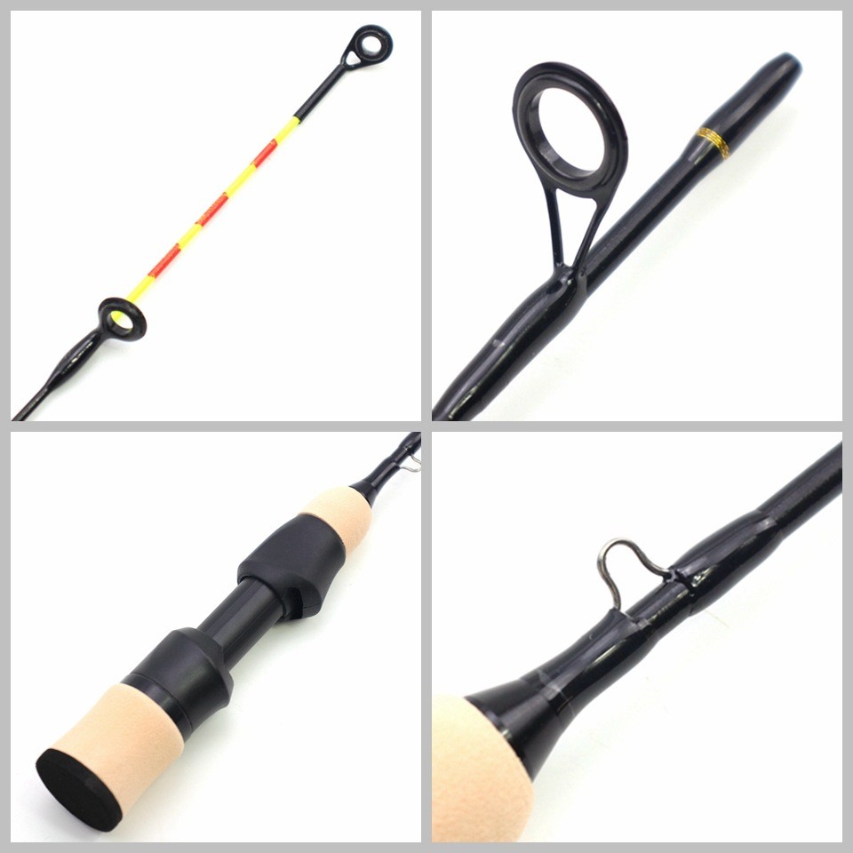 Ice Fishing Rod Carbon Fiber Fast Action Casting Spinning Travel Rod Carp 55cm