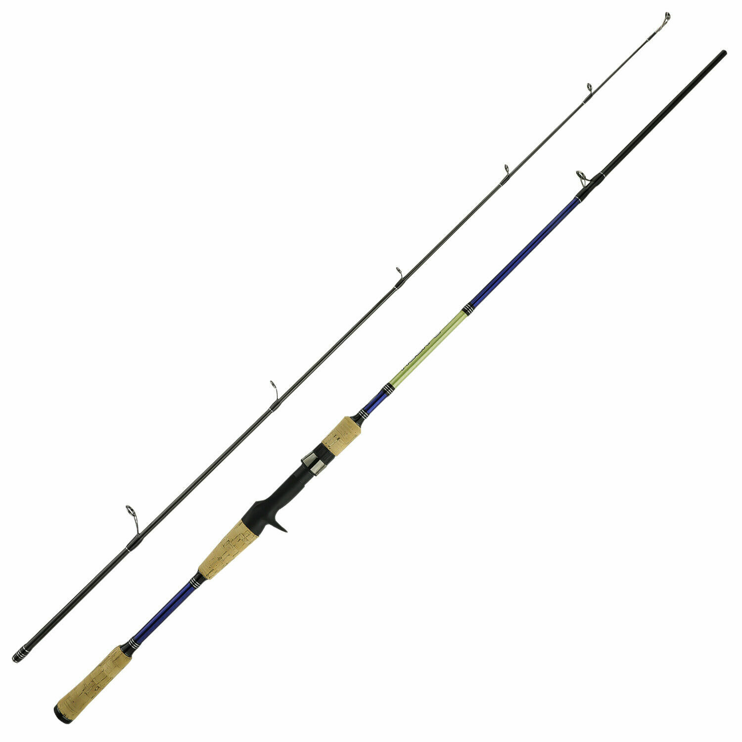 Tiger-C 2-Piece 6’6-Feet 8-17LB Carbon Fiber Baitcasting Fishing Rod