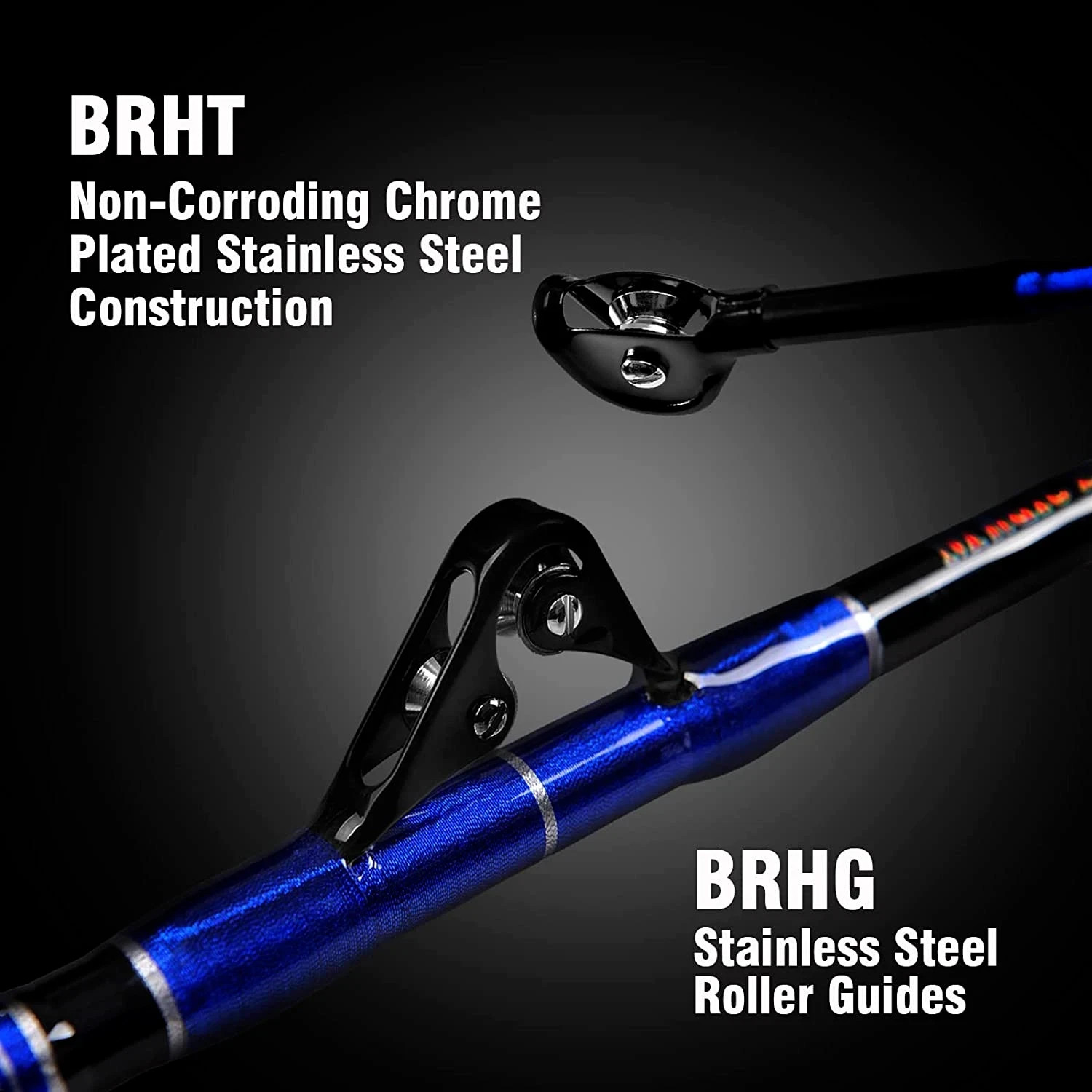 Straight/Bent Butt Trolling Rod Roller Big Game Saltwater Offshore Fishing Pole
