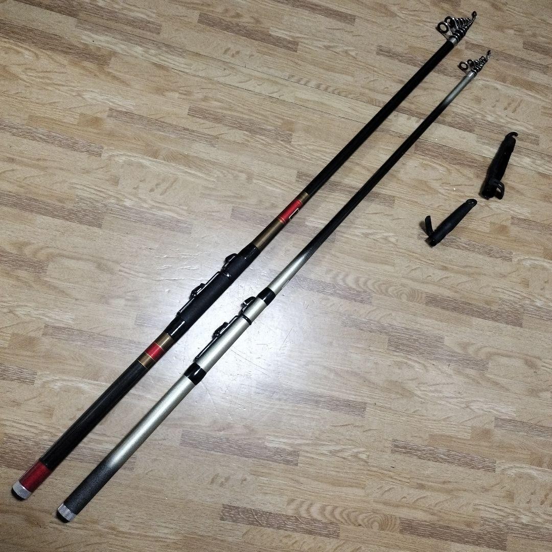 Boat Rod Set 30-240/330 Carbon 2-Piece Black Silver Reels