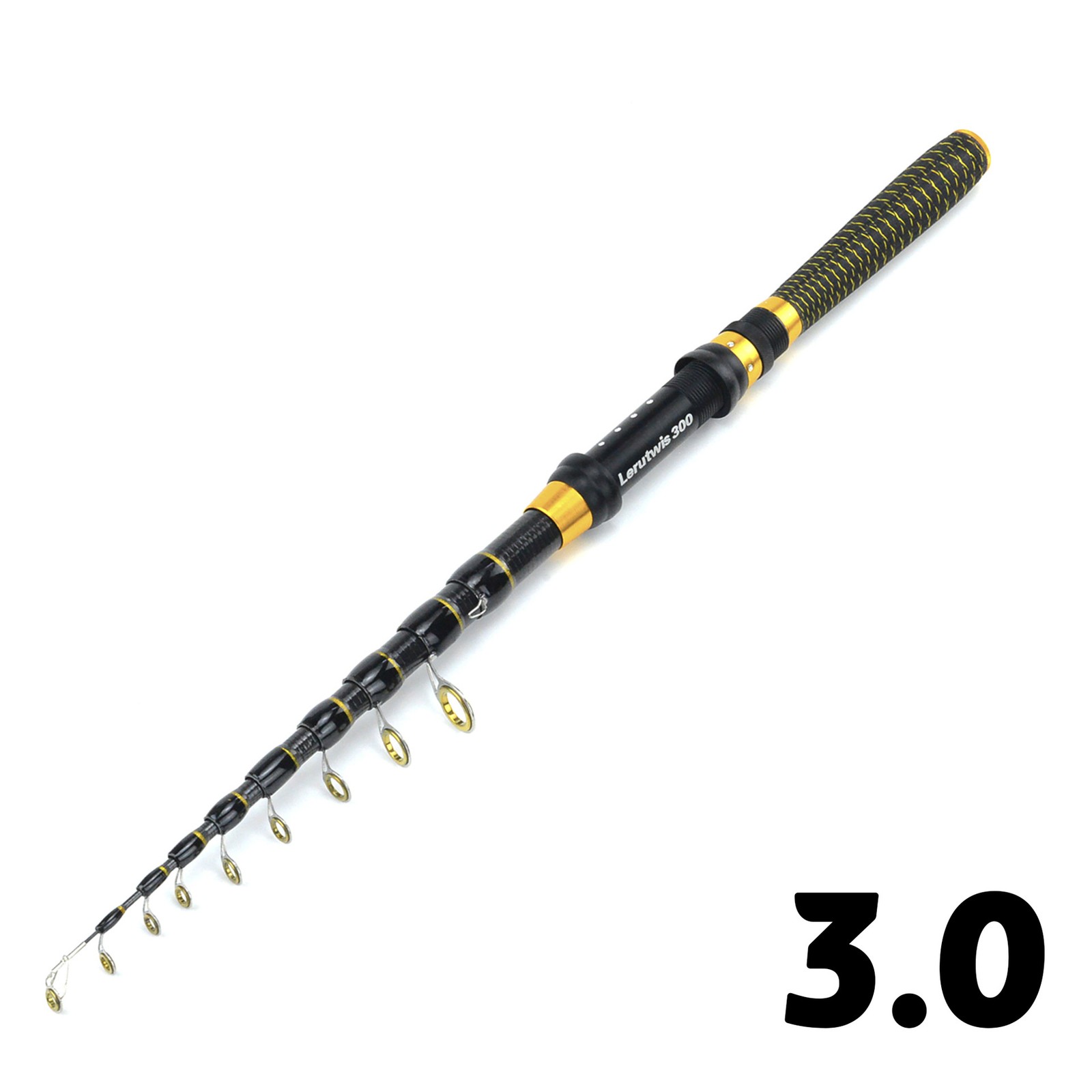 1.8m-3.0m Carbon Fiber Rod Portable Fishing Rod Lightweight Design Super Hard
