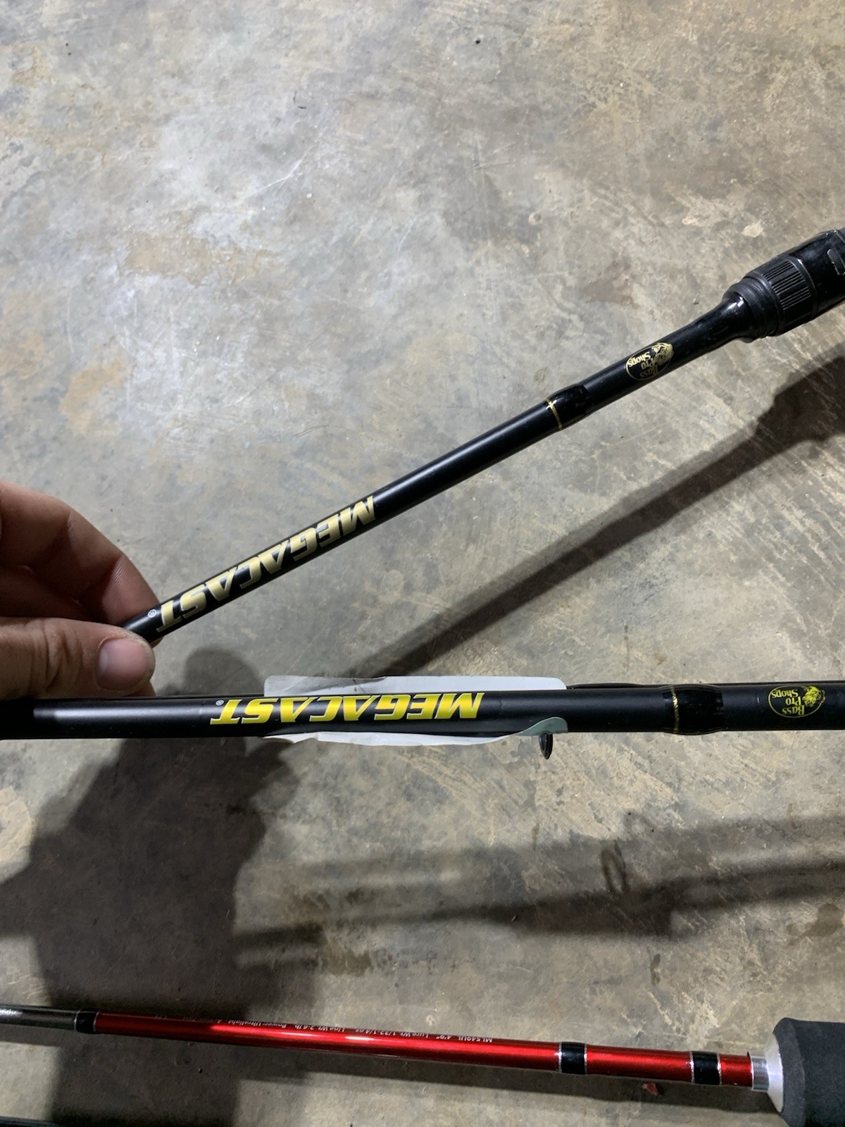 LOT OF 10 BASS PRO SHOPS FISHING RODS (BROKEN)