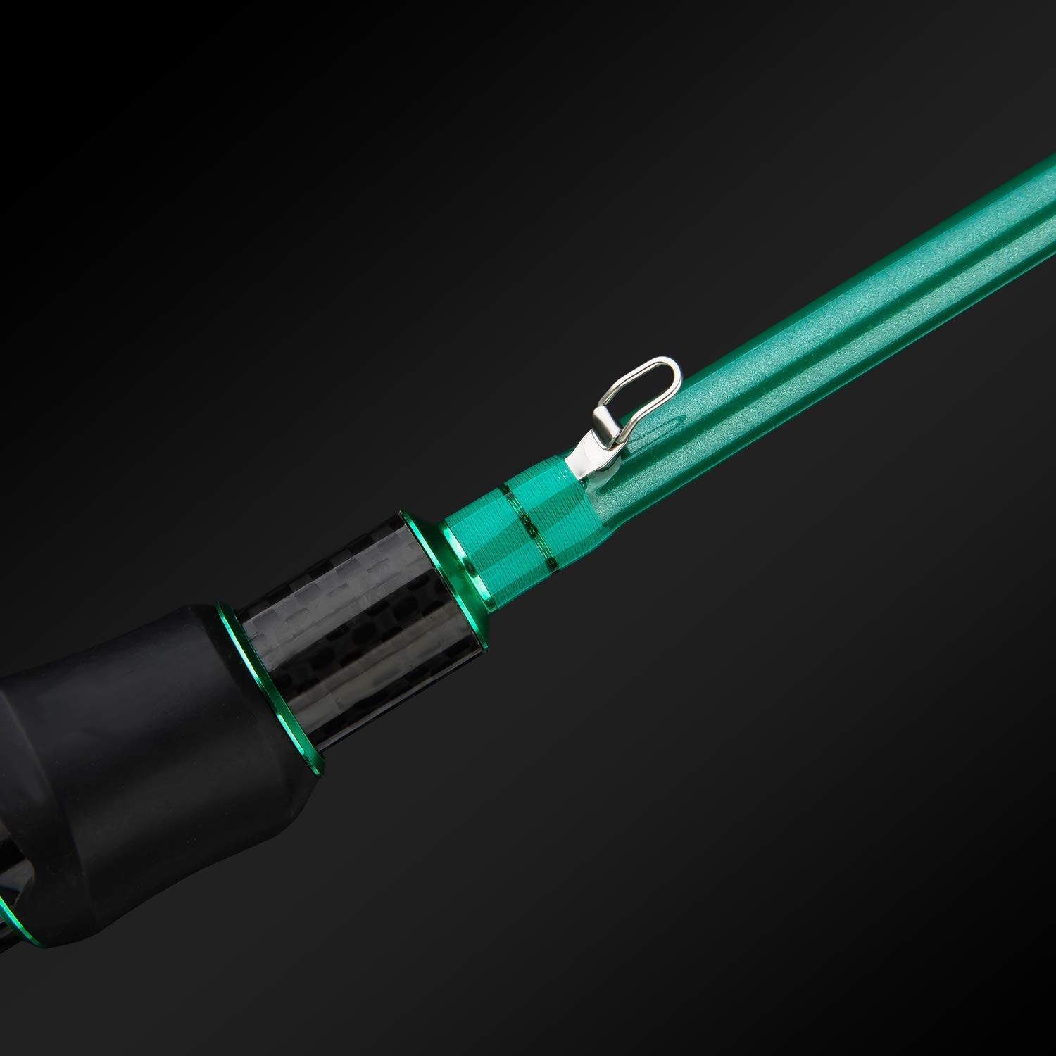 Ultralight Spinning Fishing Rod, Travel Spinning Rod with Solid Carbon Tip Fast