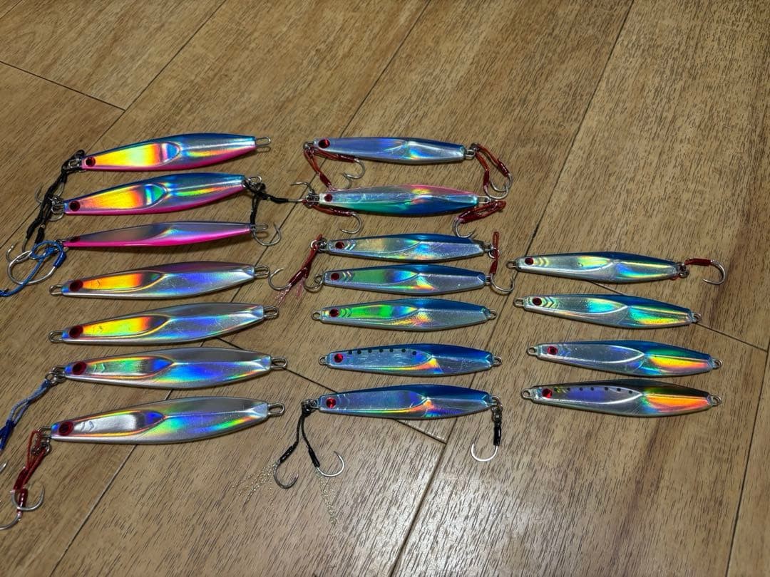 Haori Jig Japan 135g Silver, 125g Blue Pink, 18pcs Fishing Lures Used