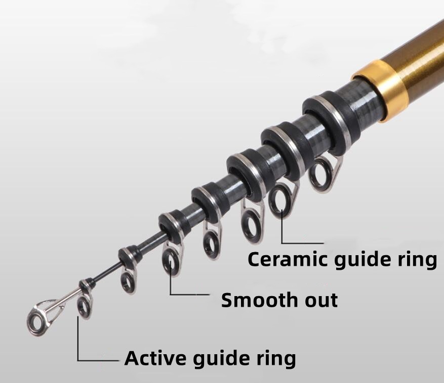 Portable Rock Rod Carp Telescopic Sea Fishing Rod Spinning Rod Carbon Fiber Pole