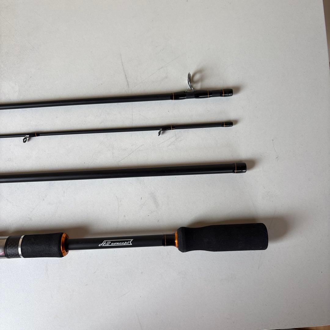 Mobility Cast 160M Bass Fishing Rod Carbon 160cm Rubber Grip Used