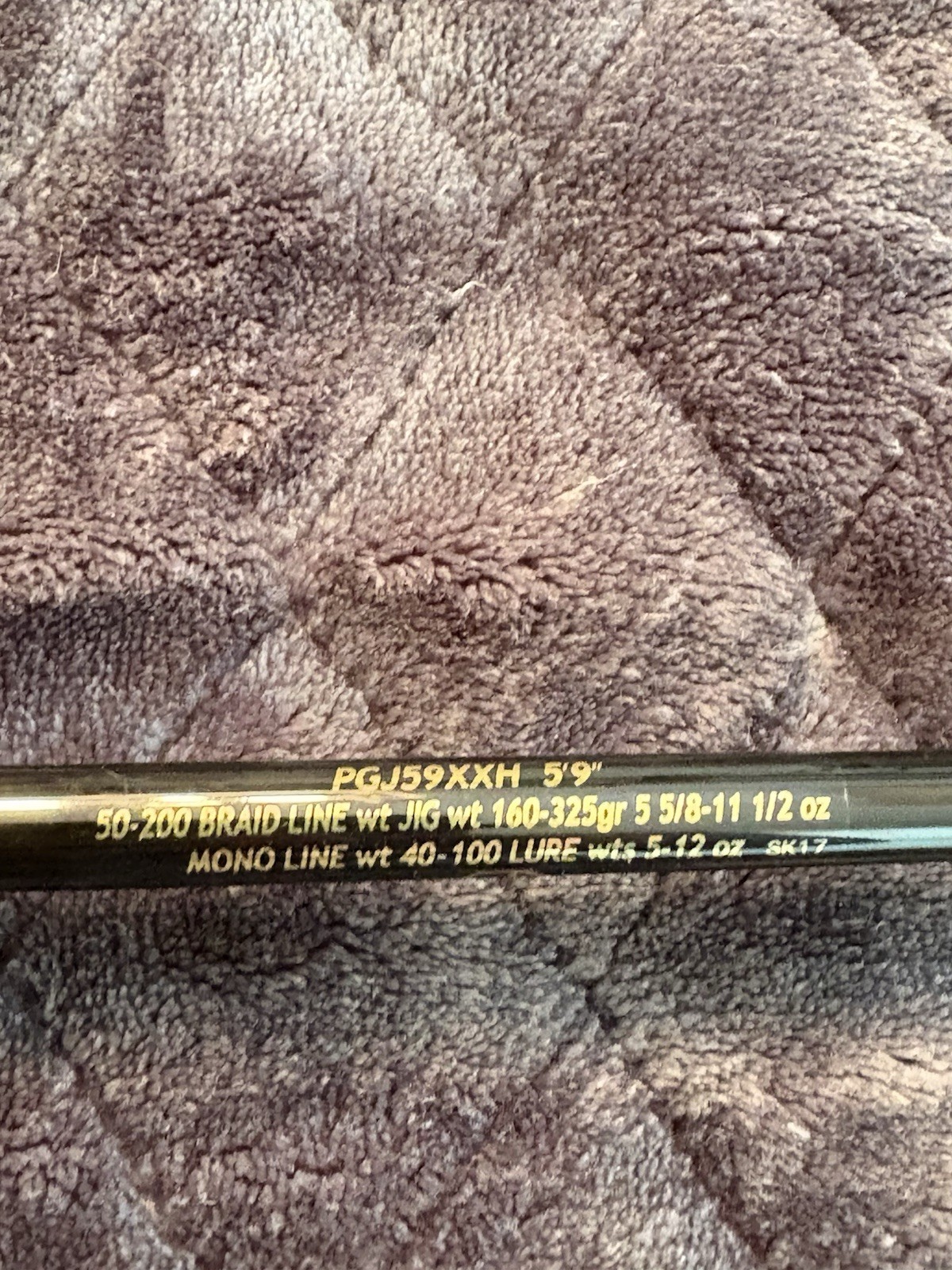 Star Rods Paraflex PGJ59XXH 5’9″ Casting Rod XXH Fast 50-200lb 5 5/8-11 1/2oz