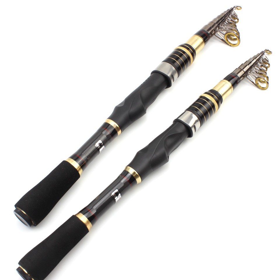 1.8M-3.0M Telescopic Fishing Rod Carbon Fiber Sea Fishing Pole Super Hard