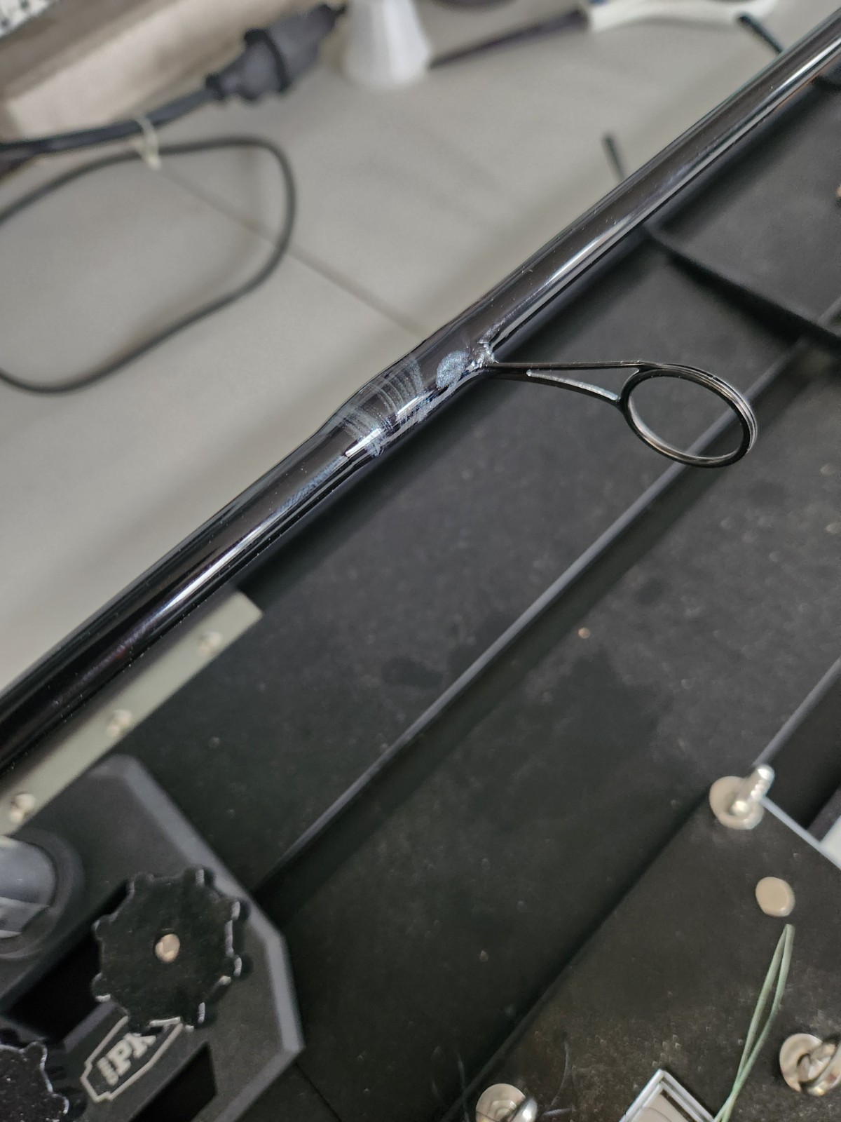 Semi-Custom Black Pearl 7′ Spinning Fishing Rod 1pc ML or MED or MH TCI Jigs