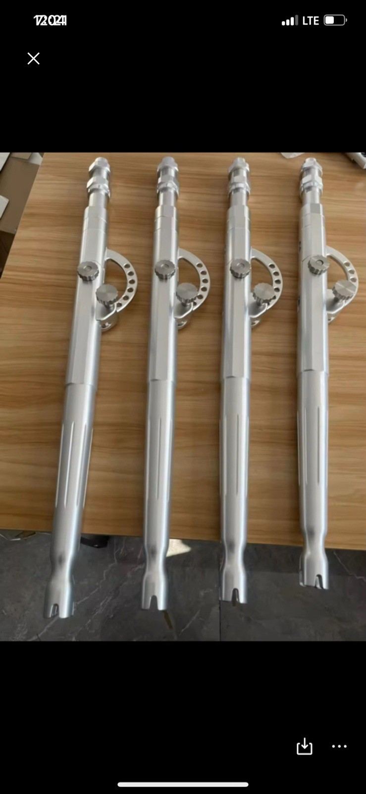 Custom Made Adjustable rod Butt – #4 7 Position Longs – ((Black Or Silver))