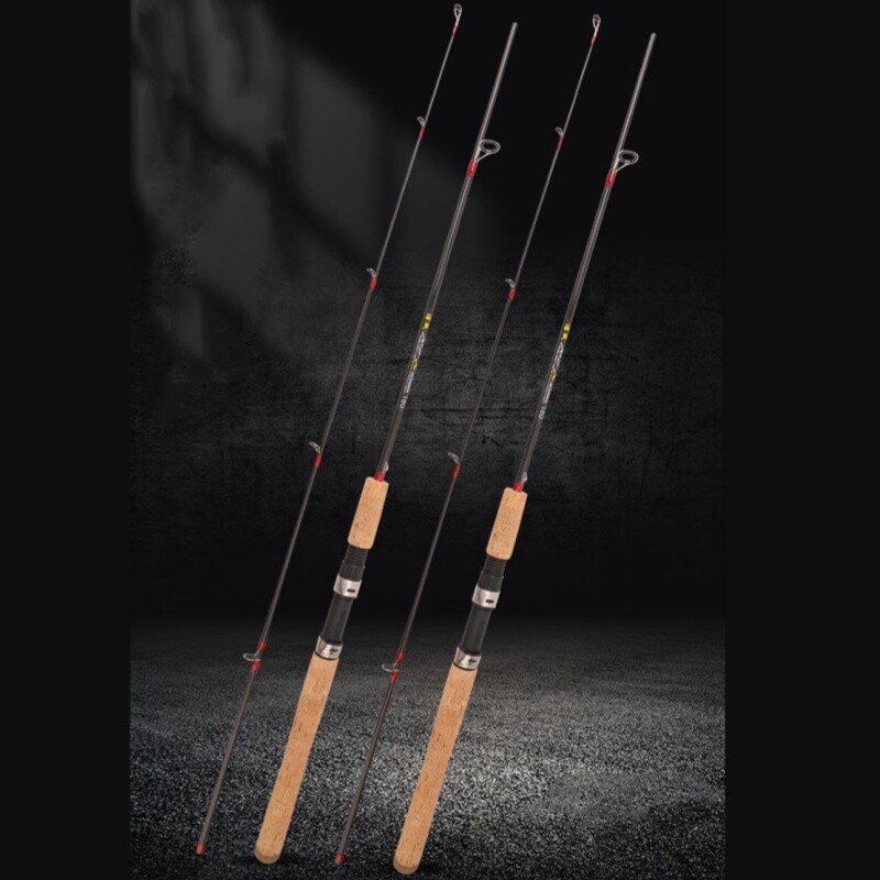 Trout Fishing Rod 1.65m 1.8m Portable Ultra Light Solid Tip Carbon Spinning Pole