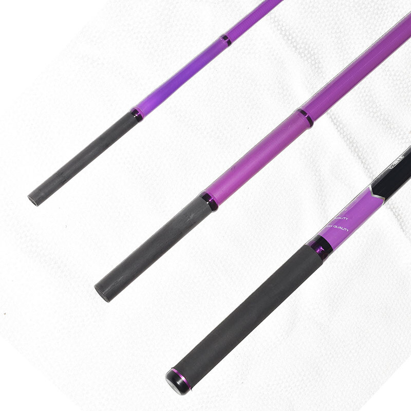 Surf Casting Fishing Rod 3-Piece Carbon Fiber Travel Rod Portable~14 ft