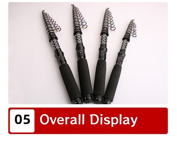 Portable Telescopic Fishing Rods Carbon Fiber Trout Travel Rod Lightweight Pole