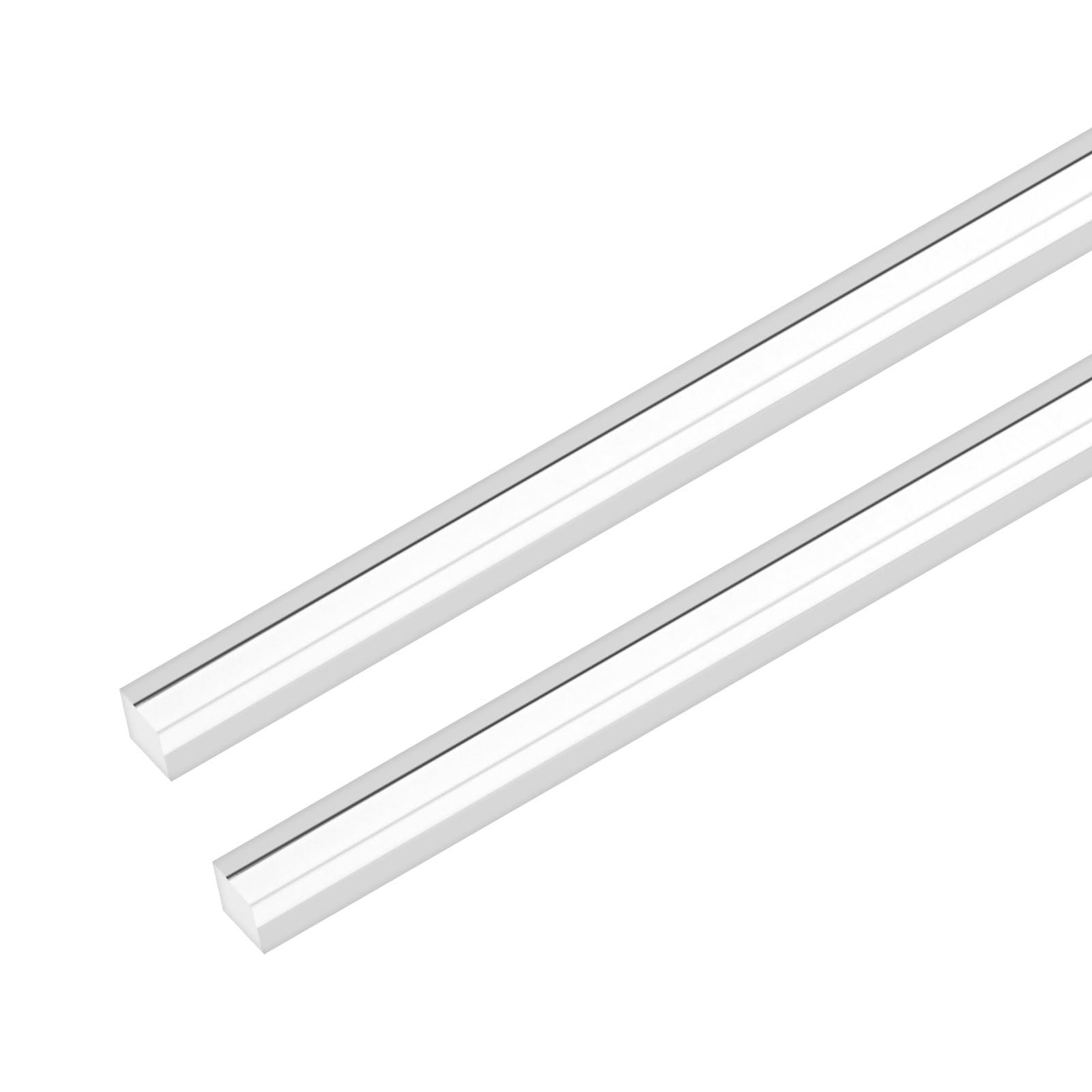2-Pack Acrylic Square Rods, 9.8 x 0.31 Inch/ 250 x 8 mm Clear Acrylic Dowel R…