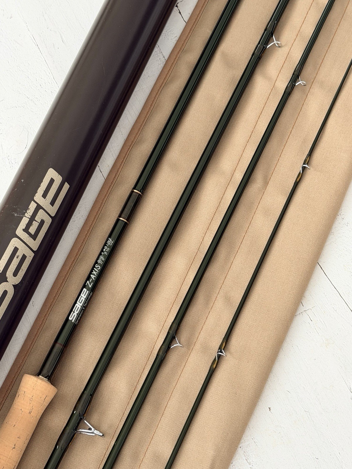 **BEAUTIFUL** 🔥 SAGE Z-AXIS Switch/Spey 8wt. 11’ft~4pc FlyRod!! ~LEGENDARY~ 🔥