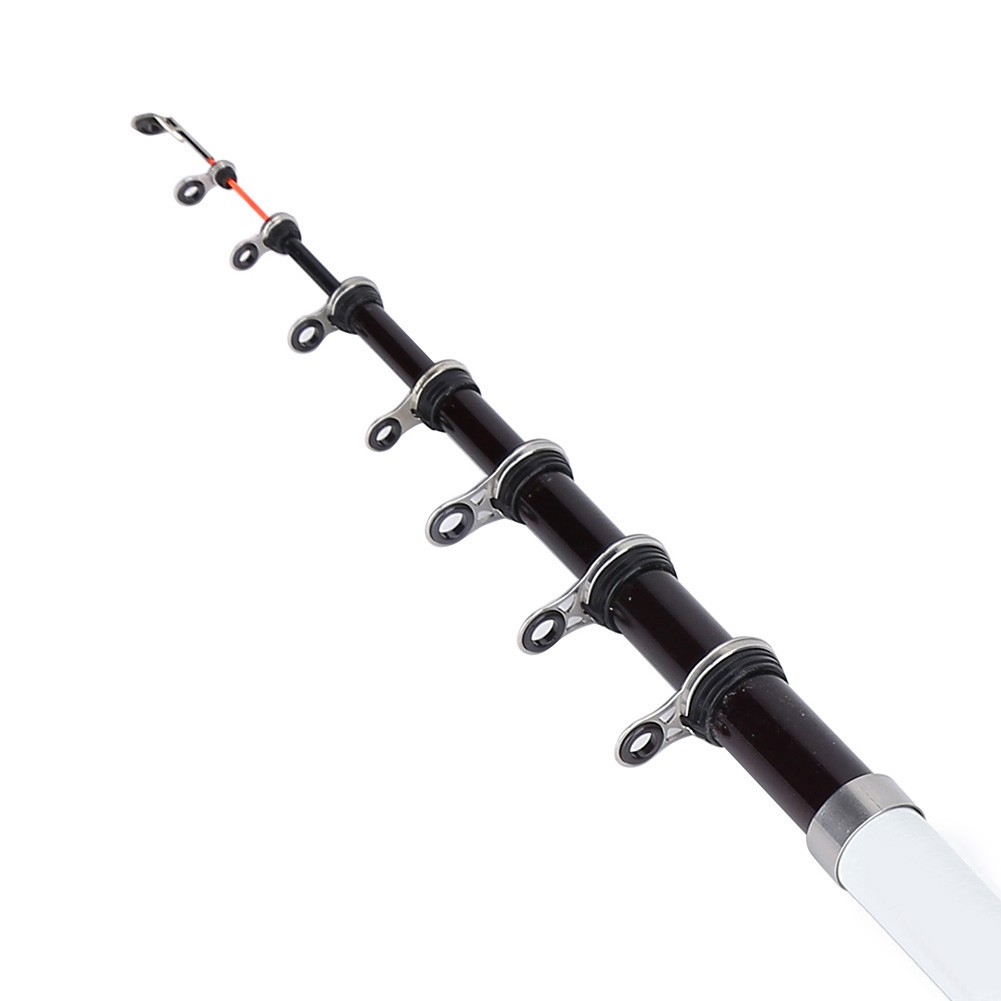 Portable Telescopic Fishing Rod Travel Spinning Fishing Pole Carbon Fiber CGVV