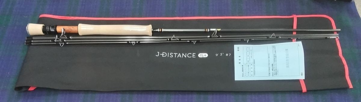 Tiemco J Distance G+ 937-4 Fly Rod 9ft 3in 7 4pc Graphene Material from Japan