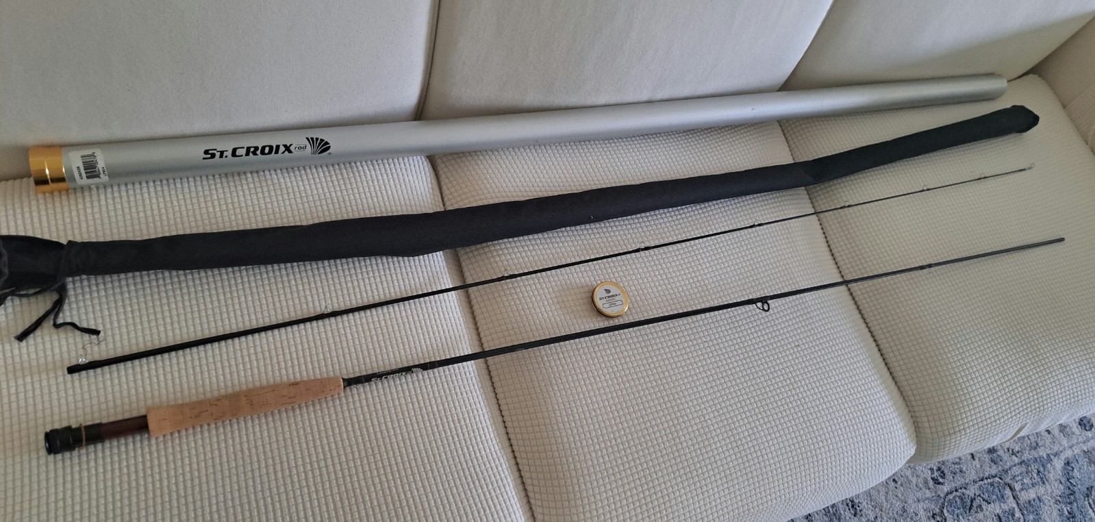 St Croix Legend Series LF 904 Fly Rod in Original Metal Tube; Never Used