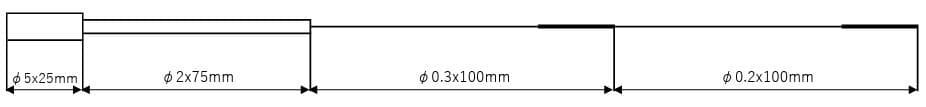 High Sensitivity Smelt Fishing Rod & Handmade Grip Set Lightweight 300mm Used
