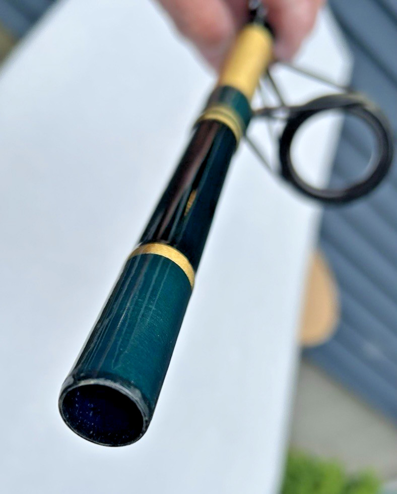 #1189 Used Vintage YAD 2 Piece Model # SSGS 9′ Medium Saltwater Spin Rod
