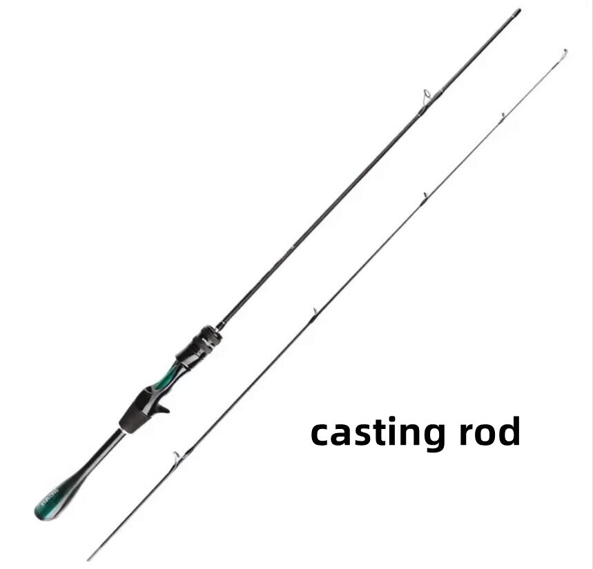 5.51FT/5.91FT Fishing Rod 2 Sections Rod Carbon Fiber Spinning Casting Pole Bass