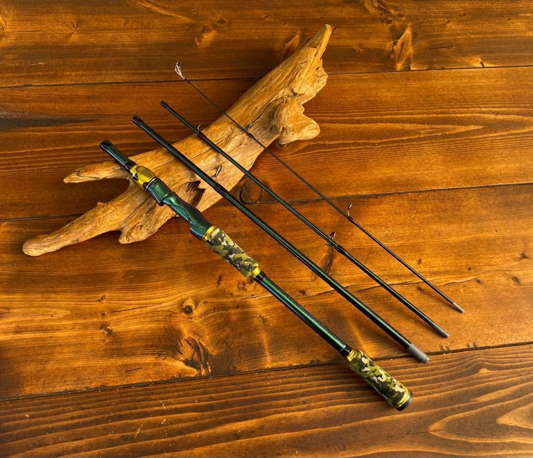 Ultra-light 6ft Carbon Spinning Rod 4-Piece for Bass, Trout, Surf, Used