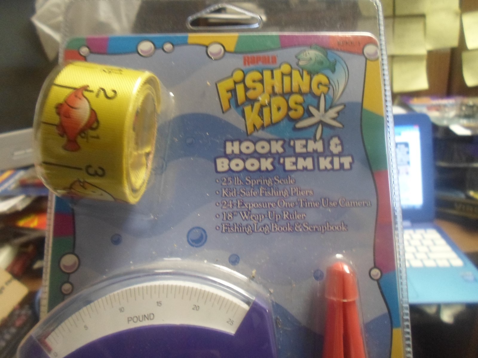 Rapala Fishing Kids Hook Em Book Em Kit New