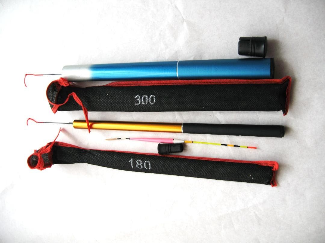 Lightweight Trout Stream Rod Set 180cm/300cm Orange/Blue with Cap Used