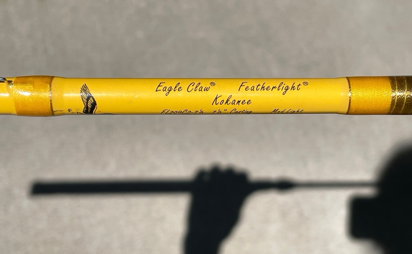 Eagle Claw Featerlight Kokanee FL209C2-7′-6″ Casting Med Light 2 Pc Rod – MINT