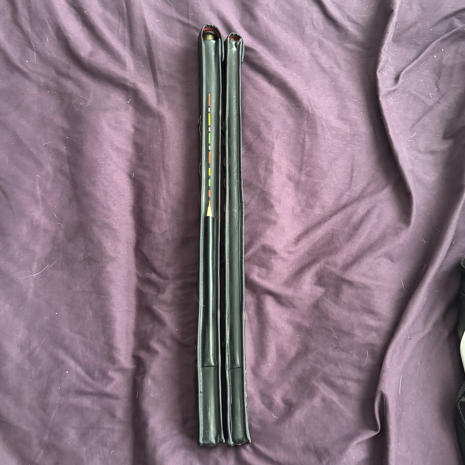 Regal FG-21 Telescopic Fishing Rod Set 4.5M 3.6M Fiberglass Korean Vintage Black