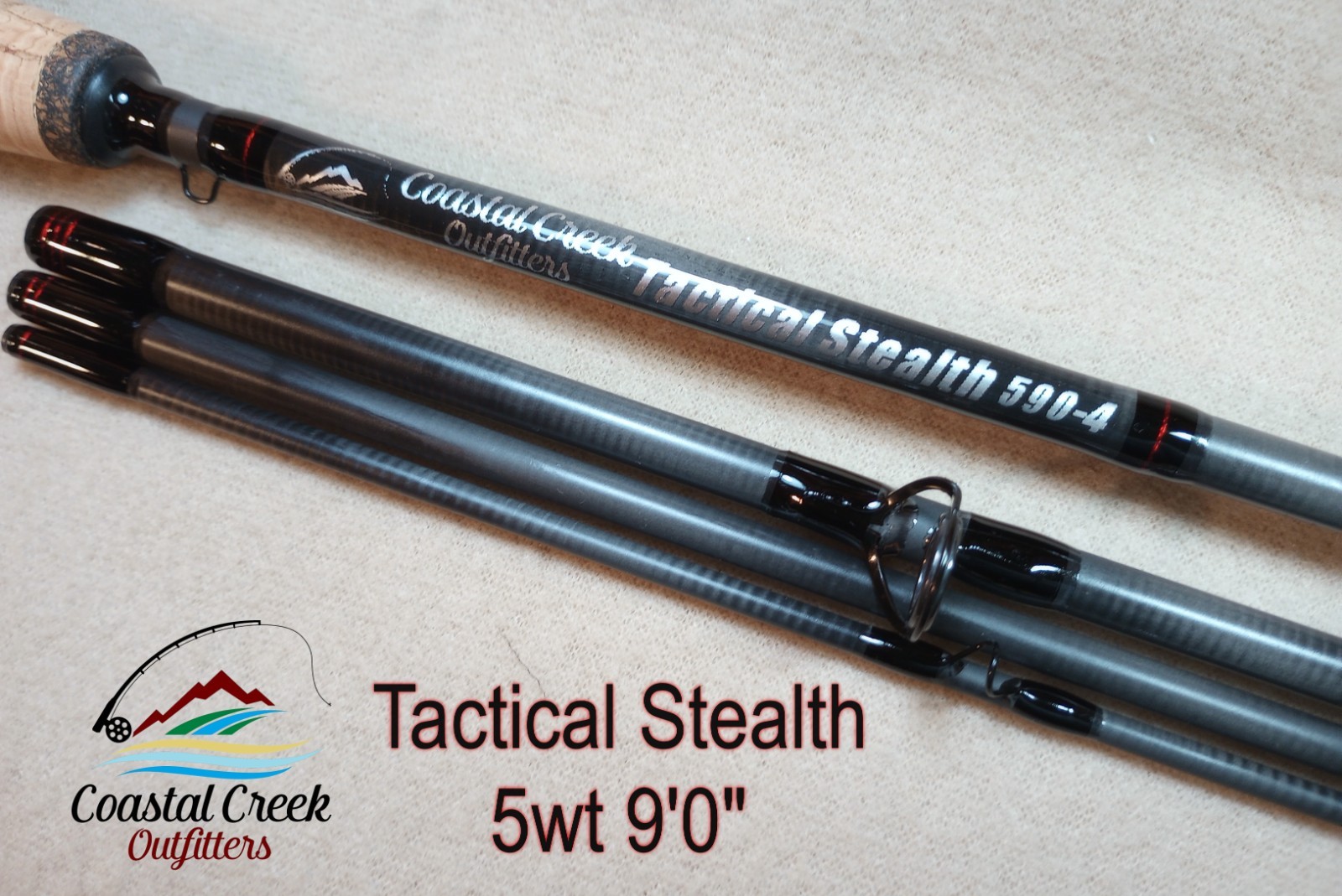 Coastal Creek Outfitters Tactical Stealth Fly Rod 5wt, 9’0″, Ready to Ship Now
